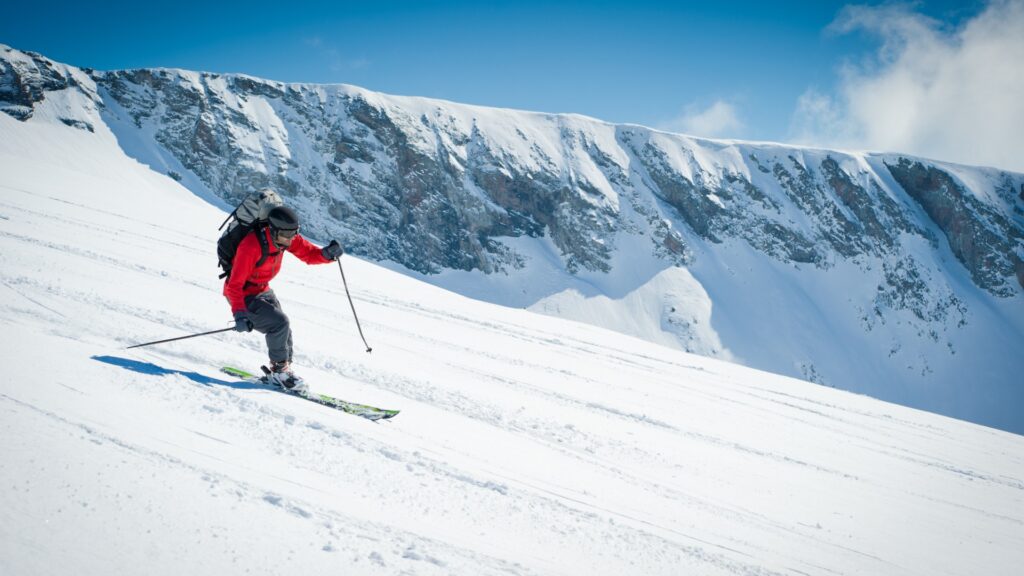 skier going downhill picture id165652006