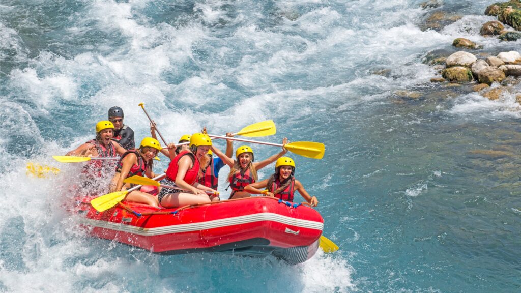 whitewater rafting on koprulu canyon picture id505143217